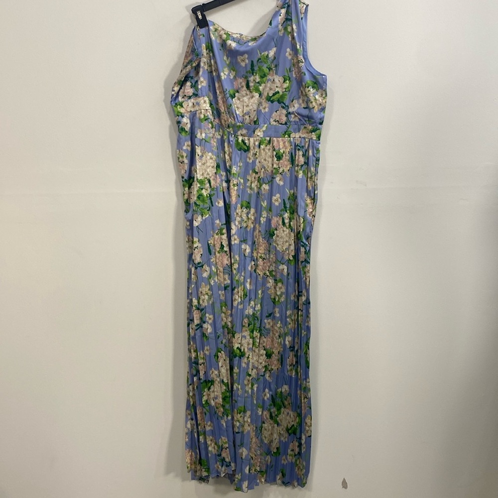 New York & Company Floral Jumpsuit One Shoulder 2X NWT - Picture 2 of 9